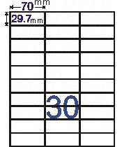 (#7) C3070(30格) A4三用電腦標籤20入